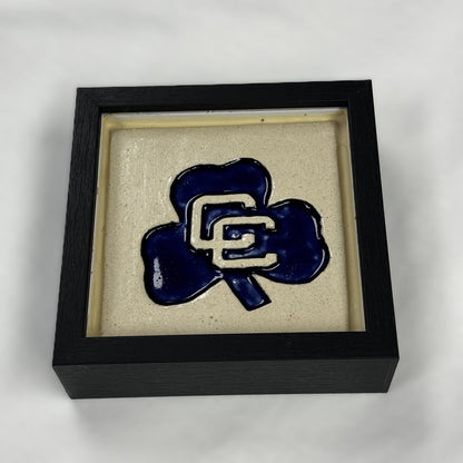 Handmade Ceramic Tile- CC Shamrock