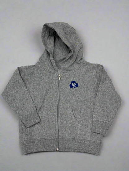Toddler Zip Hoody- Heather Gray