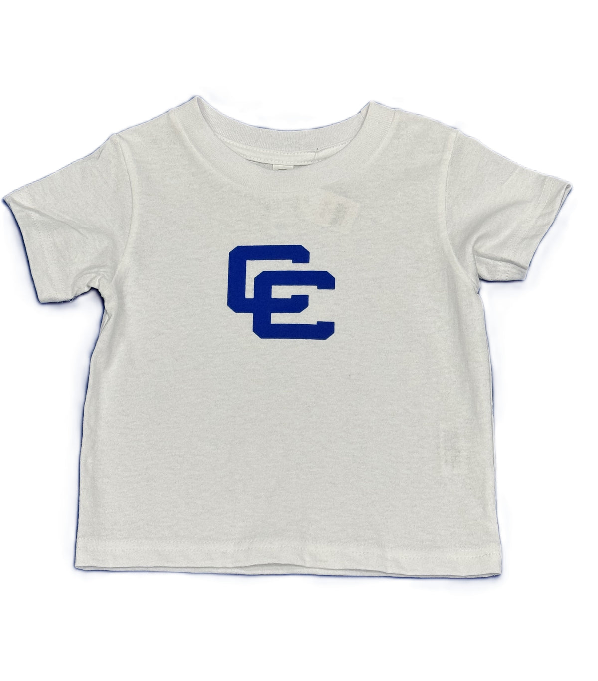 White Toddler Tee- Royal CC