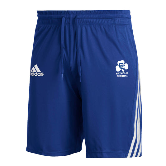 Royal Adidas 3 Stripe Shorts